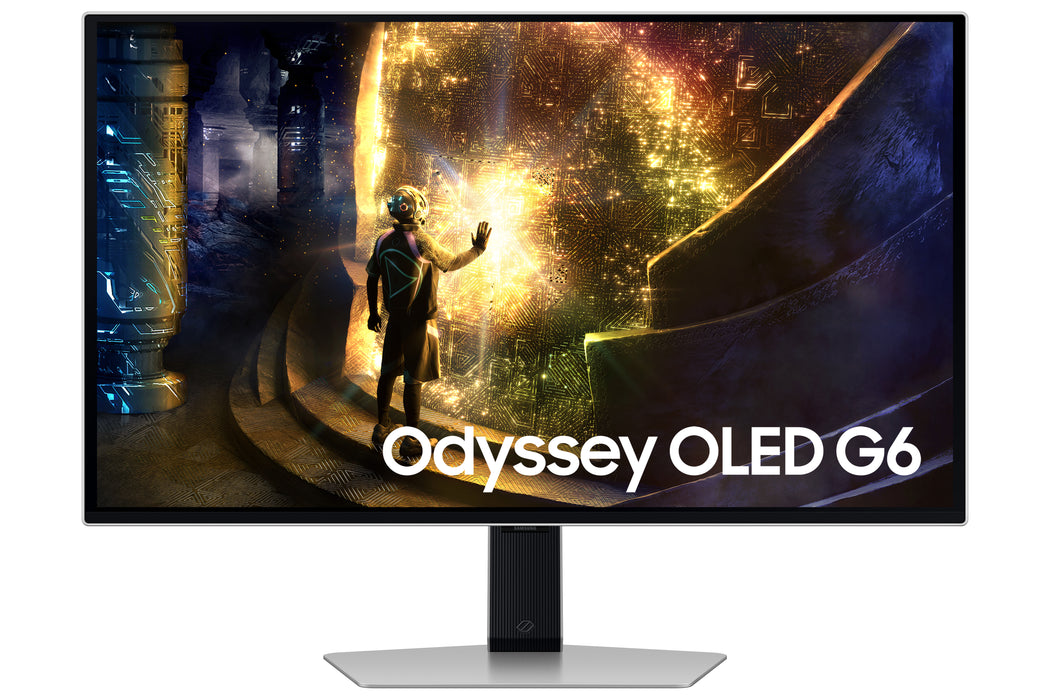 Samsung G61SD computer monitor 68.6 cm (27") 2560 x 1440 pixels Quad HD OLED Silver