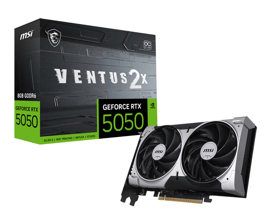 Tarjeta gráfica MSI GEFORCE RTX 5050 8G VENTUS 2X OC