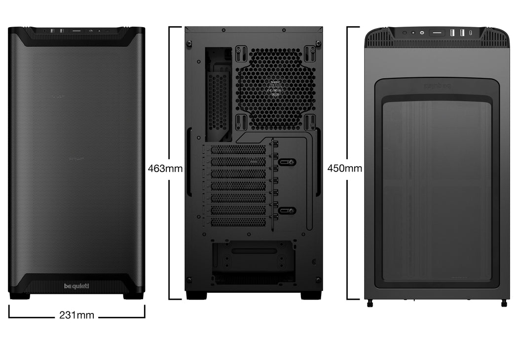 be quiet! PURE BASE 501 Airflow Window Black Midi Tower