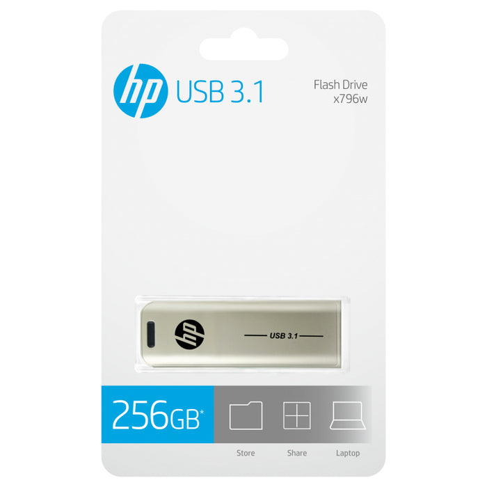 HP x796w USB flash drive 256 GB USB Type-A 3.2 Gen 1 (3.1 Gen 1) Silver