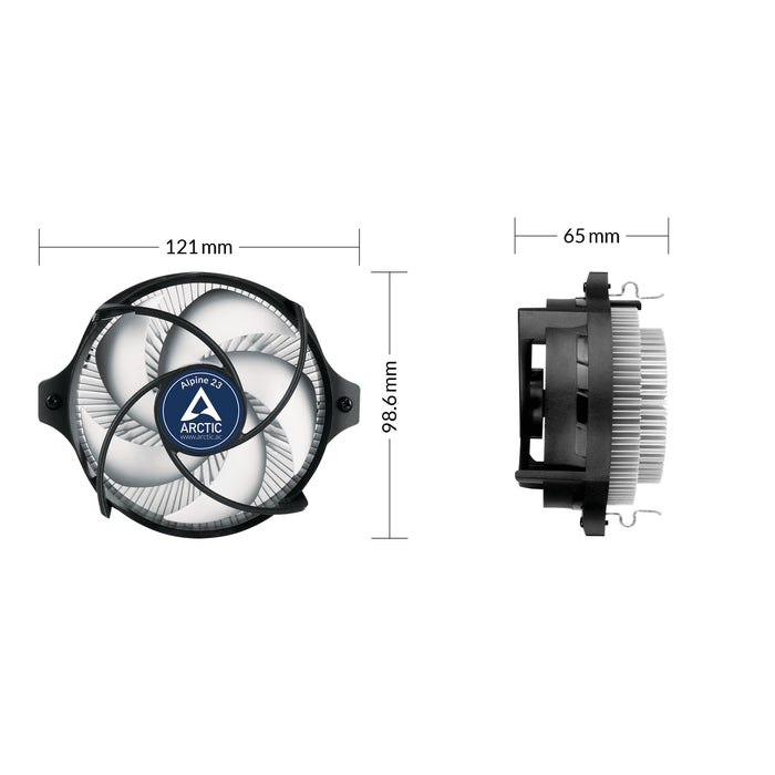 ARCTIC Alpine 23 - Disipador compacto para CPU AMD
