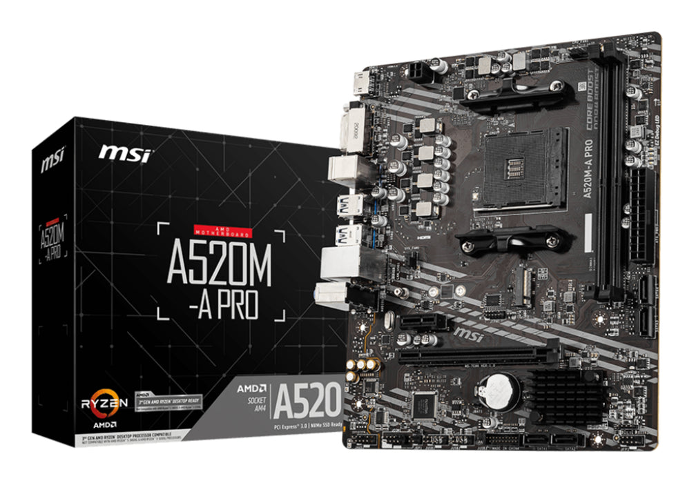 Placa mãe MSI A520M-A PRO