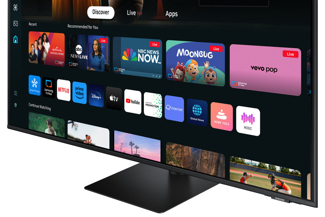 Samsung M70D computer monitor 109.2 cm (43") 3840 x 2160 pixels 4K Ultra HD LCD Black