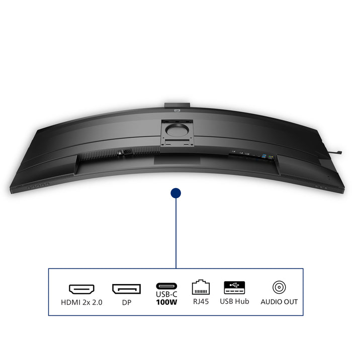 Philips 49B2U6900CH/00 computer monitor 124 cm (48.8") 5120 x 1440 pixels Dual QHD LCD Black