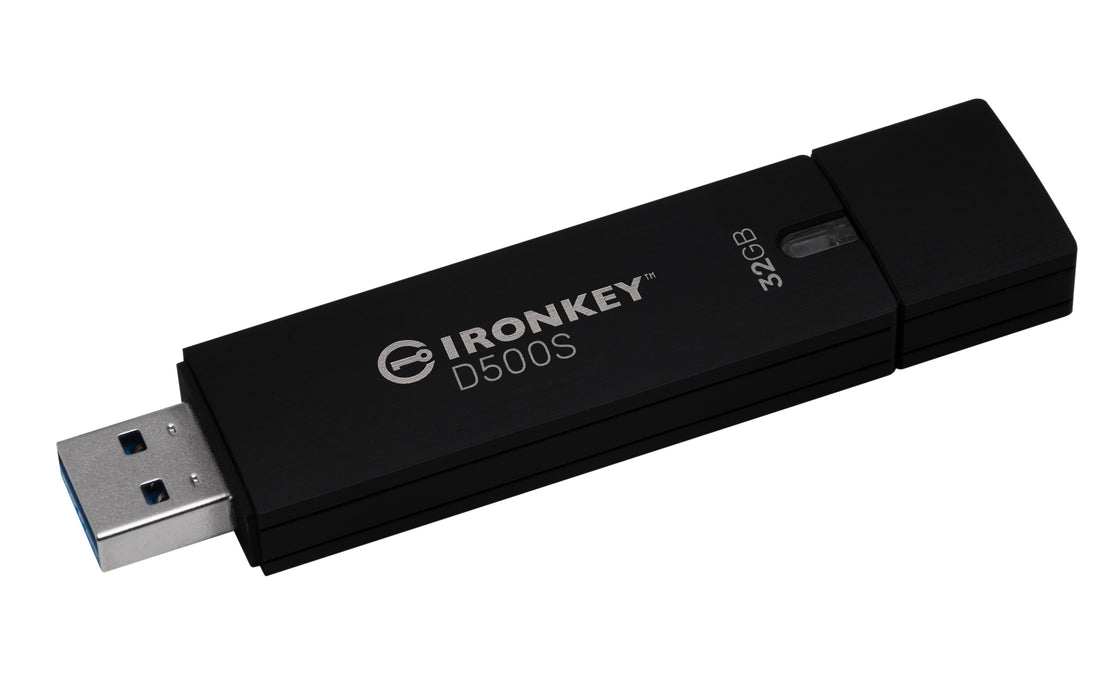 Kingston Technology IronKey 32GB D500S FIPS 140-3 Lvl 3 (Pending) AES-256