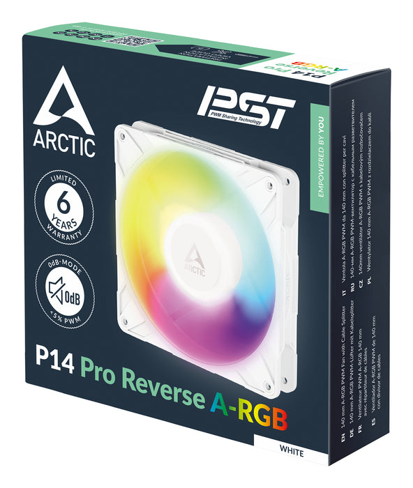 ARCTIC Freezer P14 Pro Reverse A-RGB (White) - 3 Pack