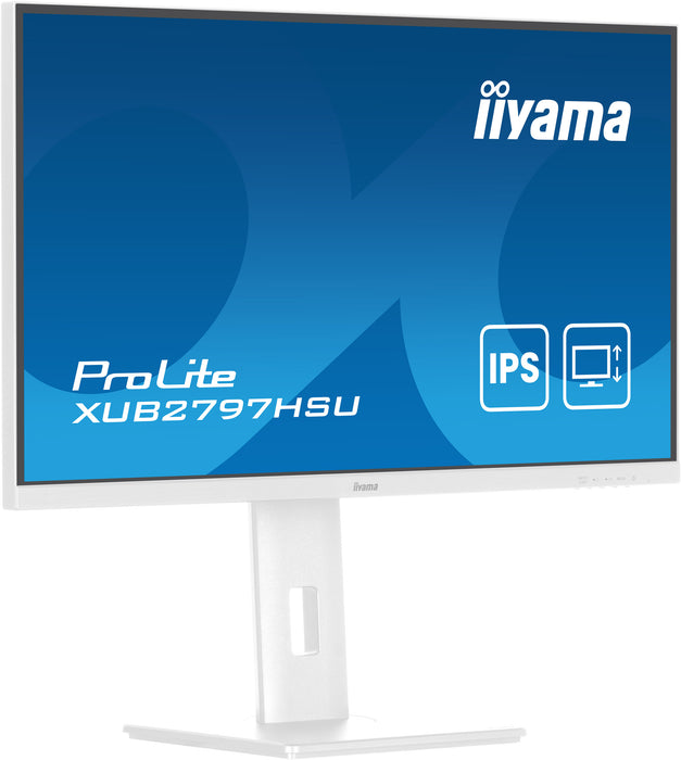 iiyama ProLite XUB2797HSU-W2 computer monitor 68.6 cm (27") 1920 x 1080 pixels Full HD LED White