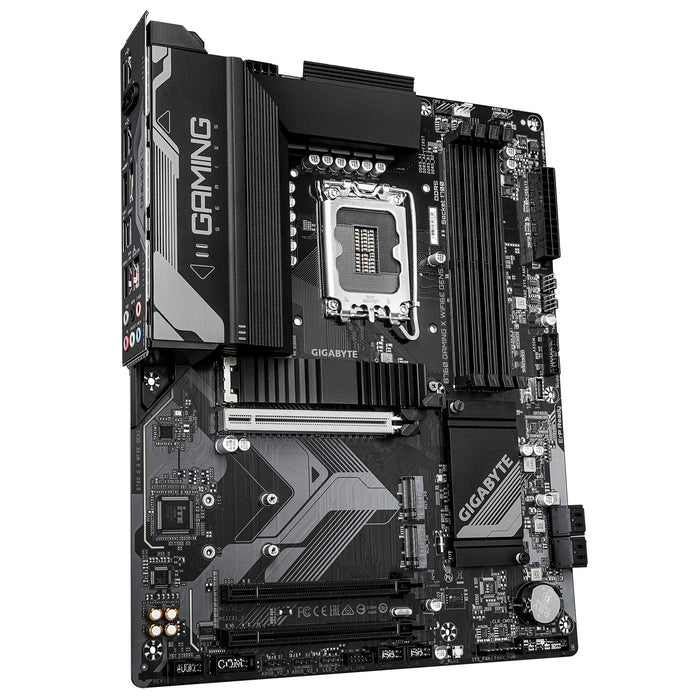 GIGABYTE B760 GAMING X WIFI6E GEN5 Motherboard - Supports 14th Gen. Intel Core CPUs, 8+1+1 phases VRM, up to 5600MHz DDR5, 3xPCIe 4.0 M.2, Wi-Fi 6E, 2.5 GbE LAN, USB 3.2 Gen 2