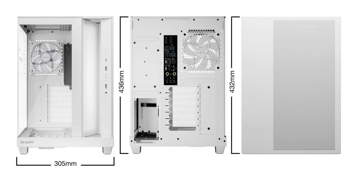 be quiet! Light Base 500 LX White Midi Tower