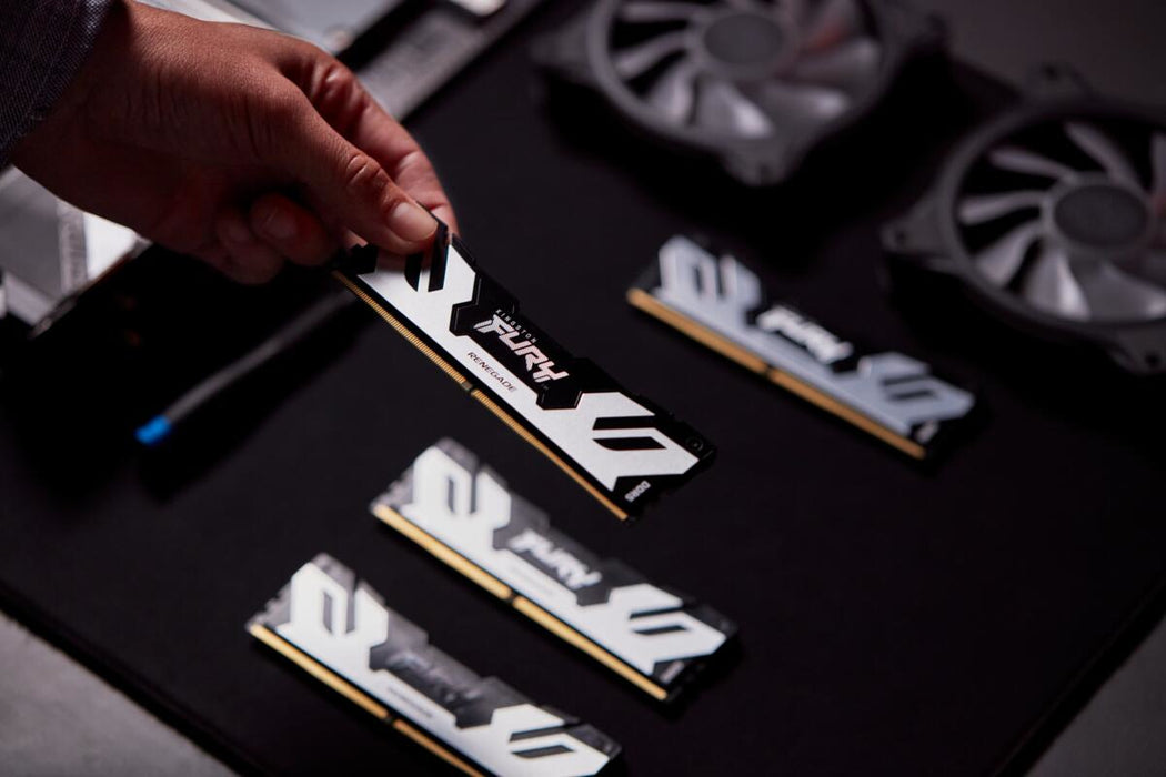 Kingston Technology FURY 96GB 6000MT/s DDR5 CL32 DIMM (Kit of 2) Renegade Silver XMP