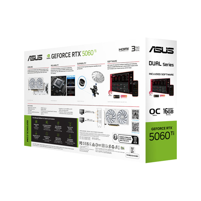 ASUS Dual -RTX5060TI-O16G-WHITE