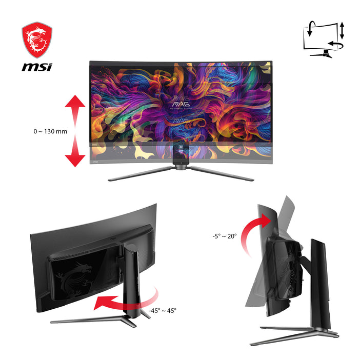MSI MAG 341CQPDE QD-OLED computer monitor 86.4 cm (34") 3440 x 1440 pixels UltraWide Quad HD Black
