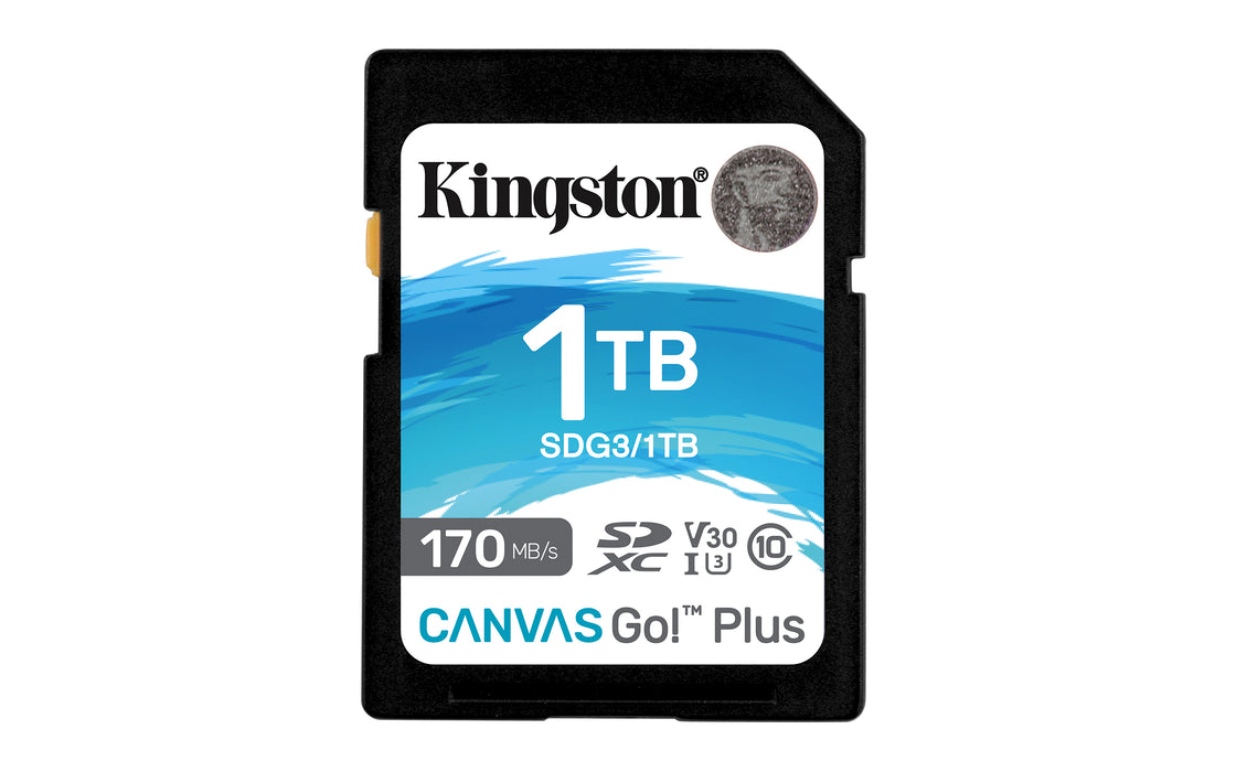 Kingston Technology Canvas Go! Plus 1TB SDXC Canvas Go Plus 170R C10 UHS-I U3 V30
