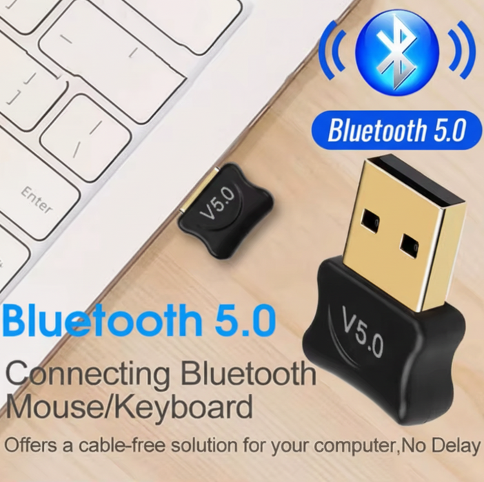 BLUETOOTH 5.0 BLUETOOTH ADAPTER FOR AUDIO DEVICES & MORE