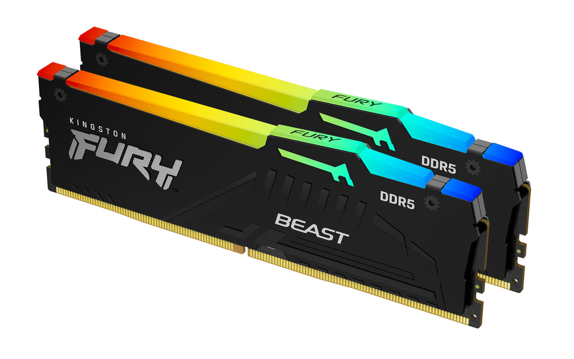 Kingston Technology FURY Beast 64 GB 6400 MT/s DDR5 CL32 DIMM (Kit de 2) RGB EXPO