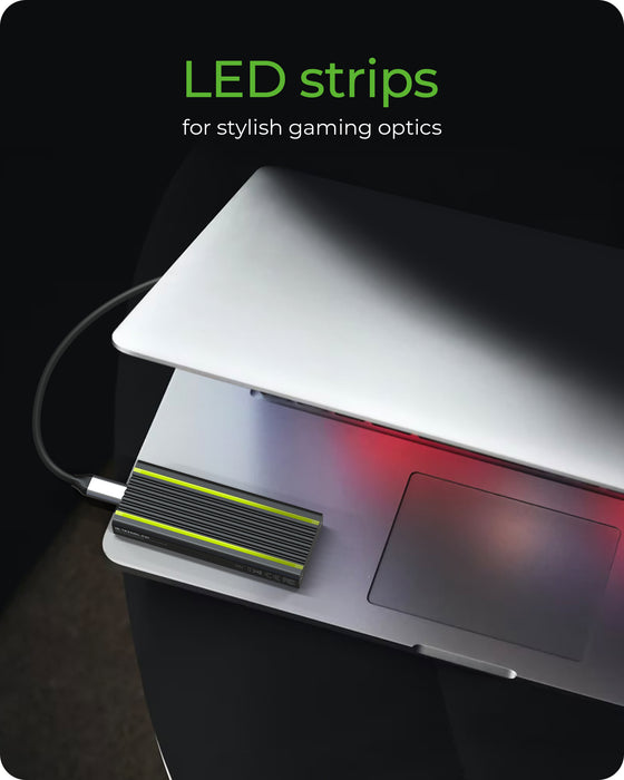 ICY BOX IB-1824ML-C31 SSD enclosure Black M.2