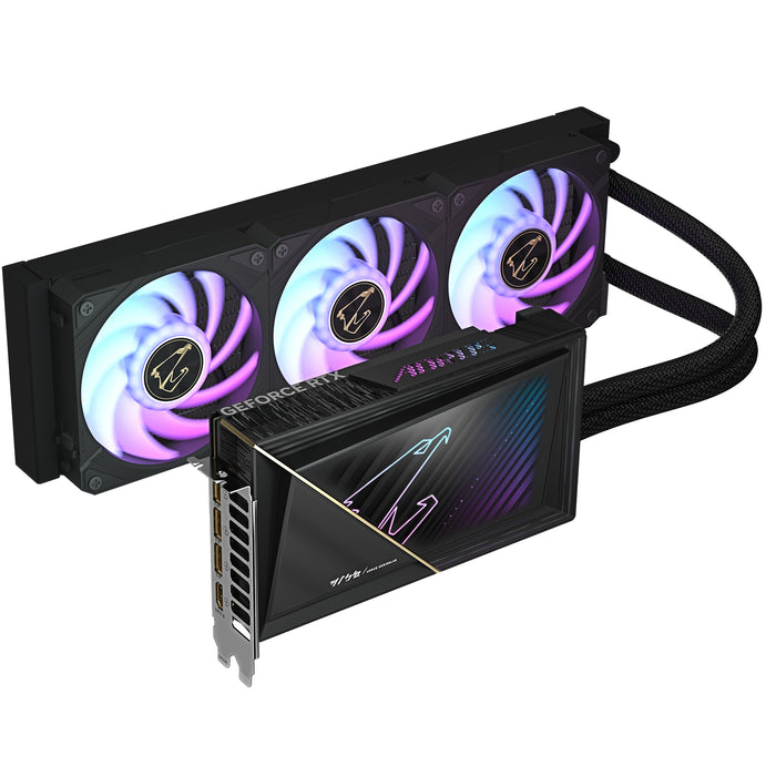 GIGABYTE AORUS GeForce RTX 5080 XTREME WATERFORCE 16G Graphics Card - 16GB GDDR7, 256bit, PCI-E 5.0, 2805MHz Core Clock, 3 x DP 2.1a, 1 x HDMI 2.1b, NVIDIA DLSS 4, GV-N5080AORUSX W-16GD