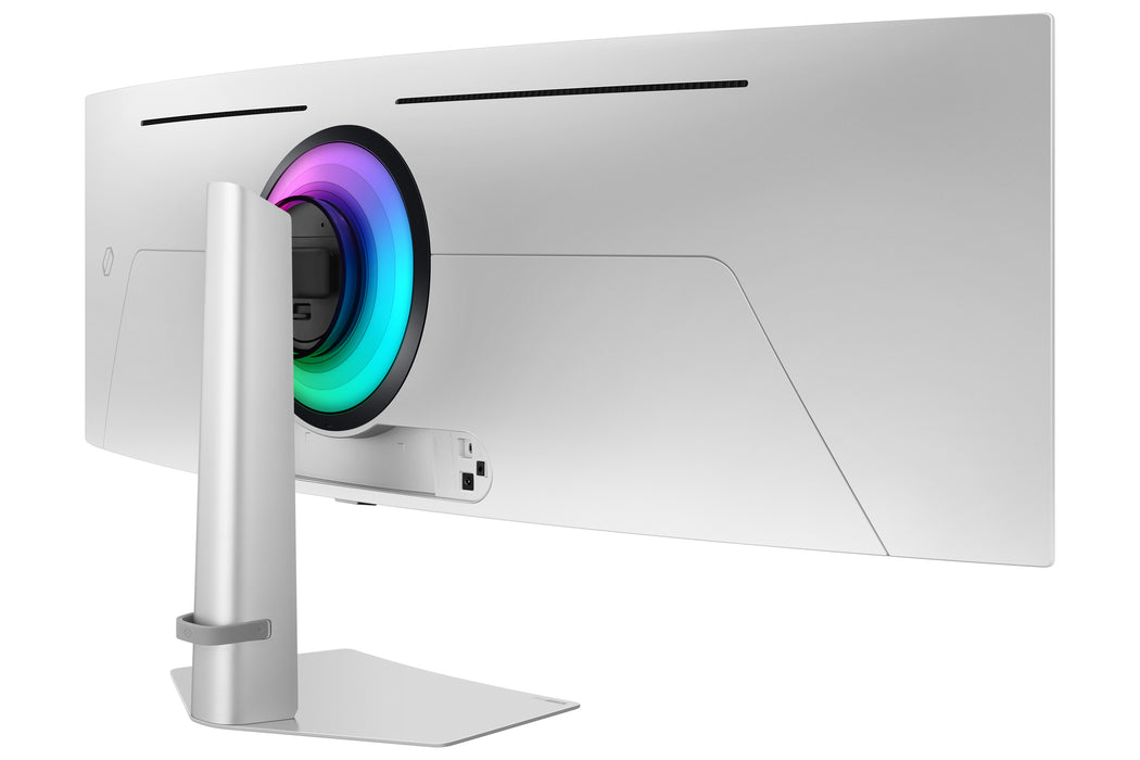 Samsung G93SD computer monitor 124.5 cm (49") 5120 x 1440 pixels Dual QHD OLED Silver