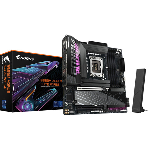 GIGABYTE B860M AORUS ELITE WIFI6E Motherboard - Intel Core Ultra Series CPUs
